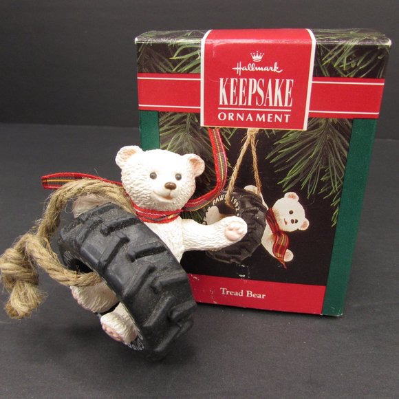 Hallmark Keepsake Christmas Ornament Tread Bear